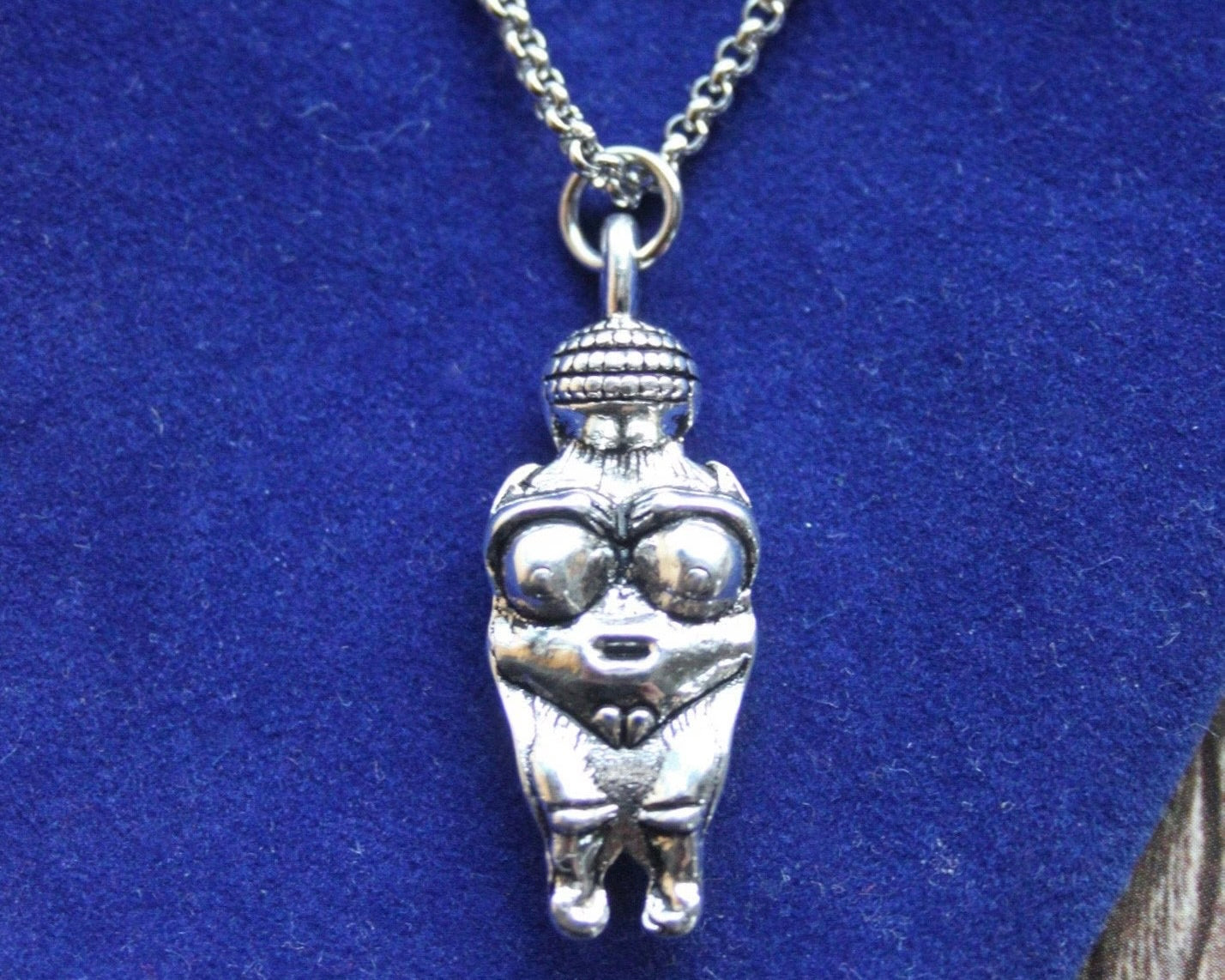 Venus of Willendorf Pendant Necklace with Gift Pouch