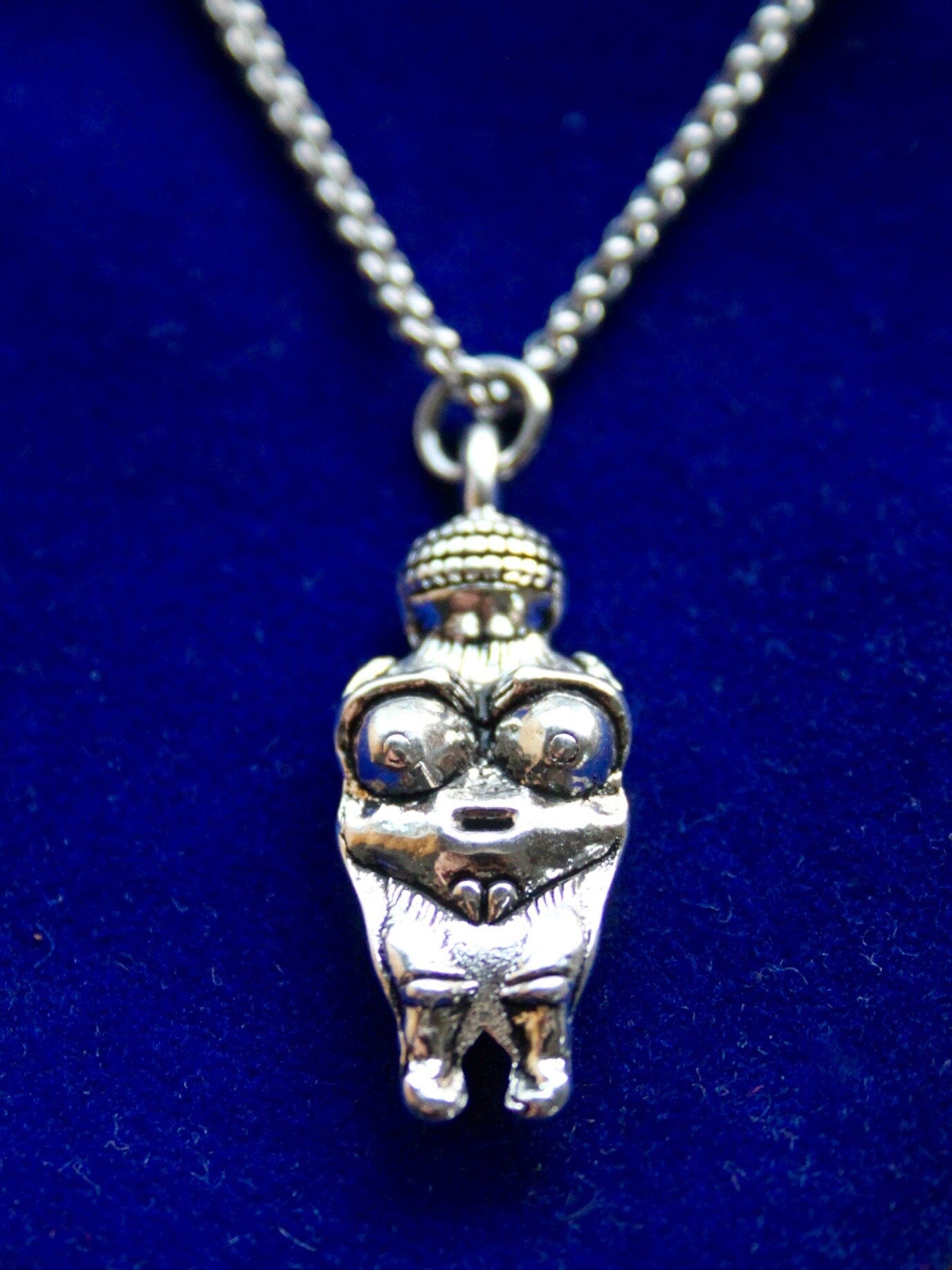 Venus of Willendorf Pendant Necklace with Gift Pouch