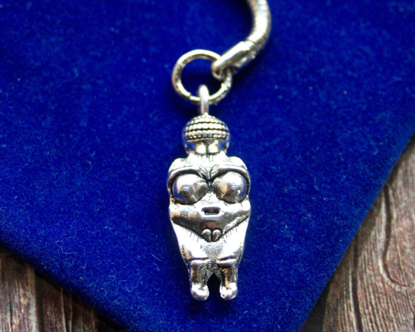 Venus of Willendorf Keyring with Gift Pouch