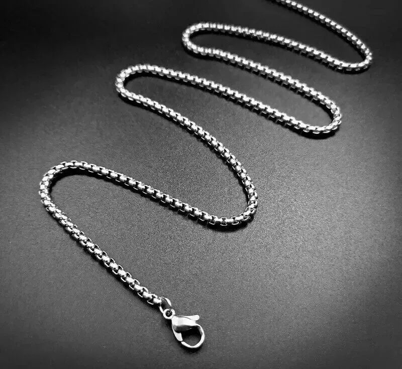 Andras Sigil Pendant Necklace, Silver Stainless Steel, Lesser Key of Solomon