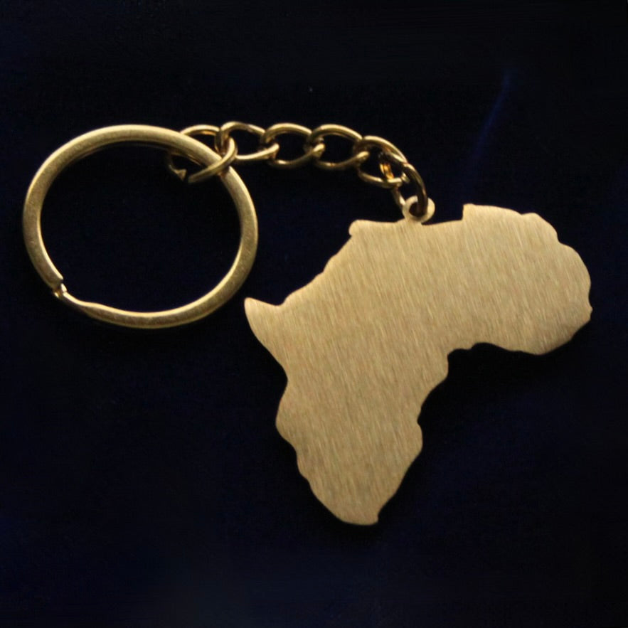 Somalia Flag Africa Keyring with Gift Pouch, Enamelled Metal Keychain