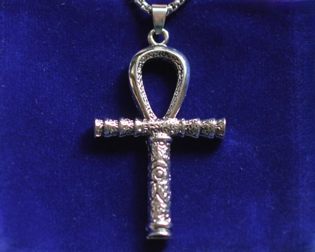 Ankh Pendant Necklace with Gift Pouch