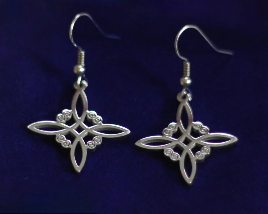 Witch Knot Pendant Earrings with Gift Pouch