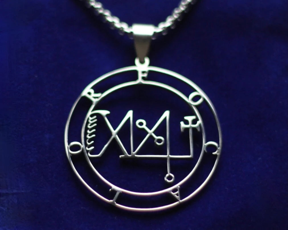 focalor sigil silver pendant necklace