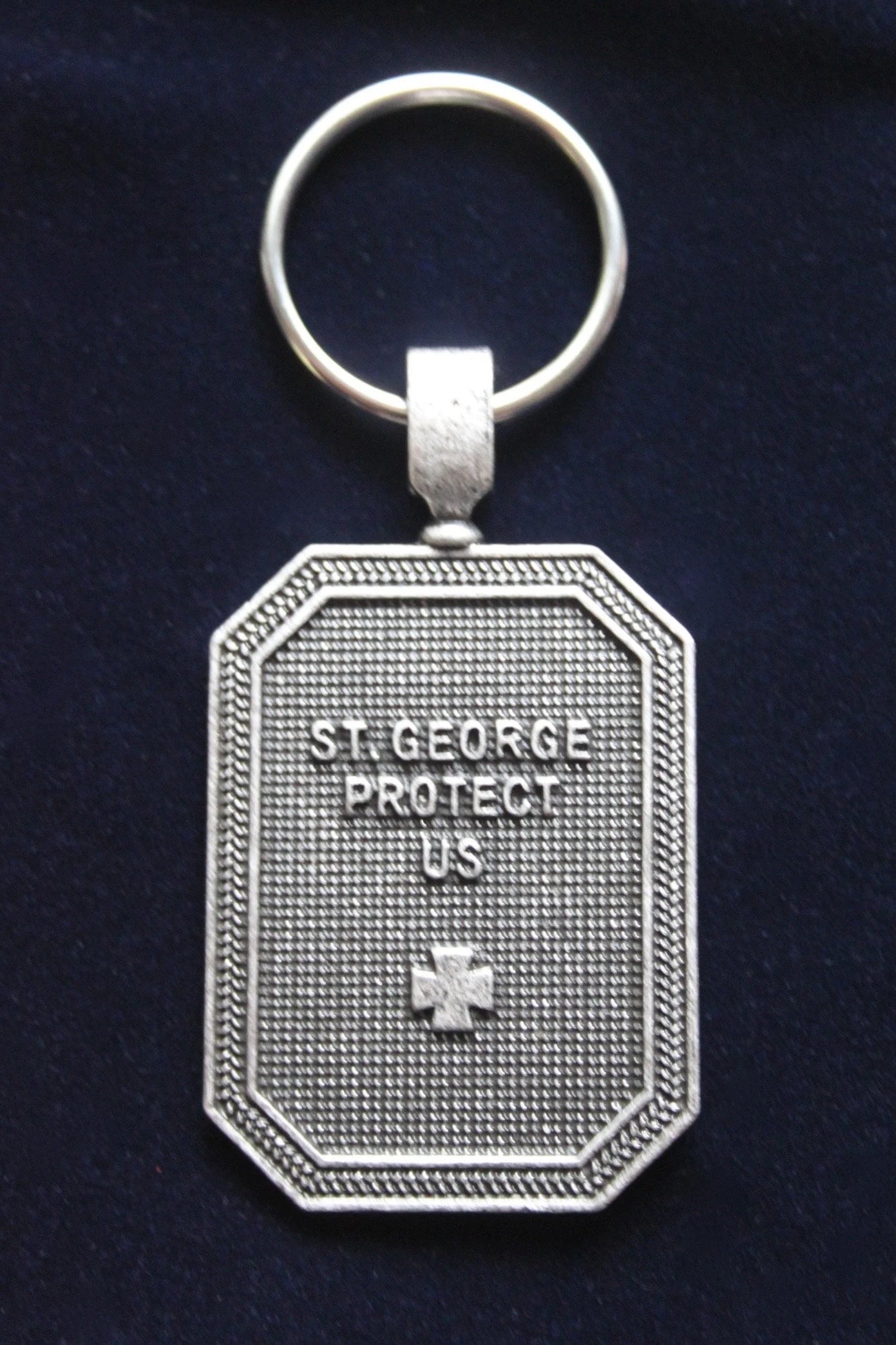 Saint George Metal Keyring with Gift Pouch