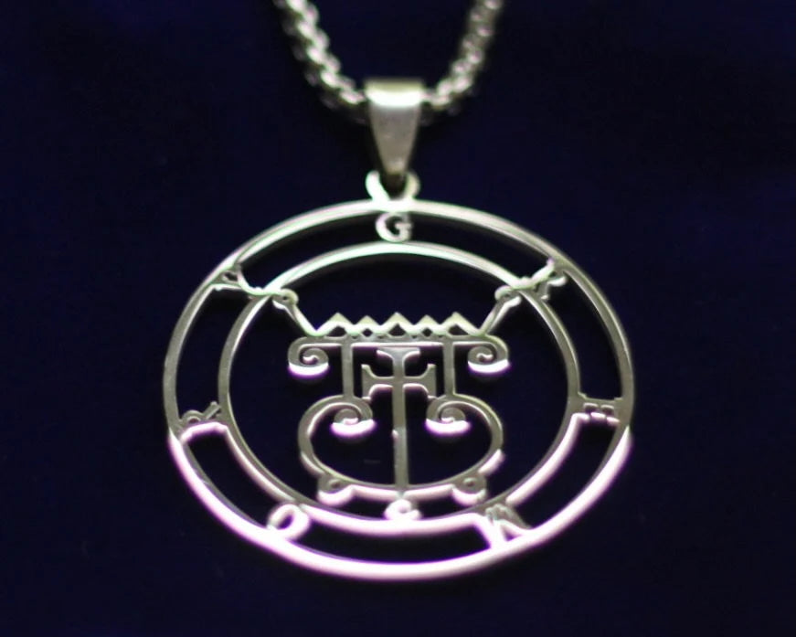 gremory sigil silver pendant necklace