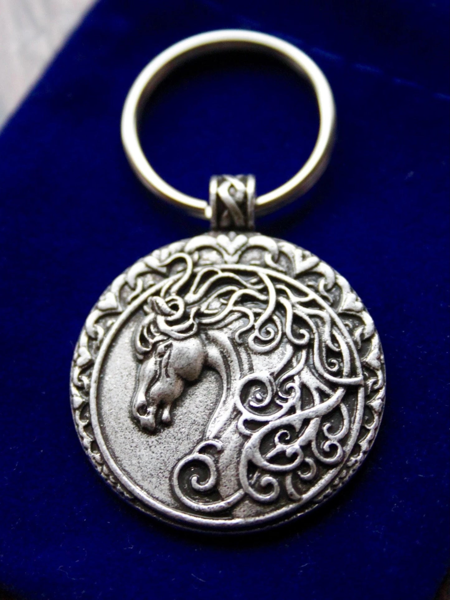 Epona Celtic Horse Keyring with Gift Pouch