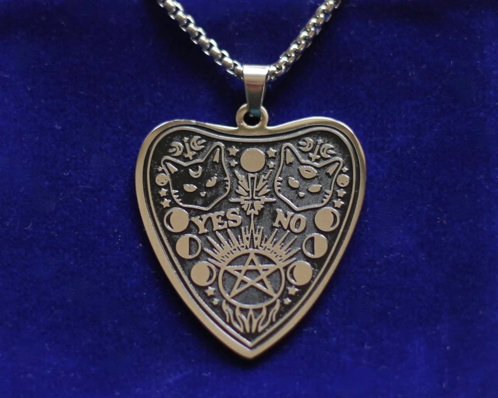 Ouija Planchette Pendant Necklace with Gift Pouch