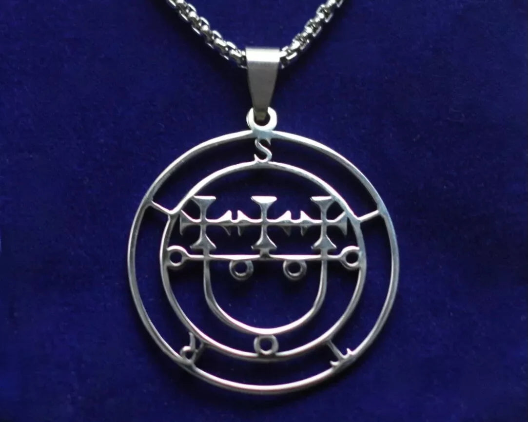 sitri sigil silver pendant necklace