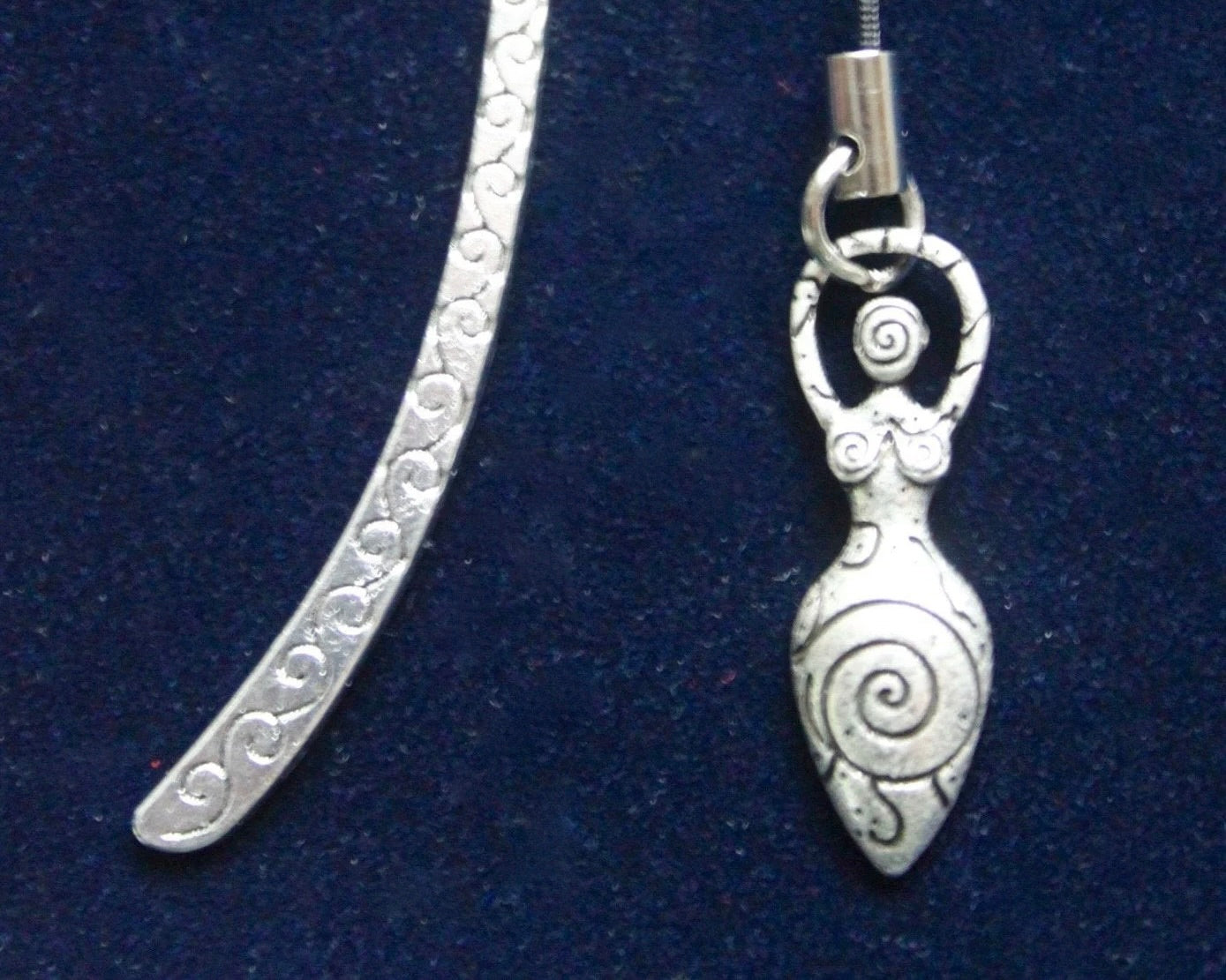Spiral Goddess Metal Bookmark