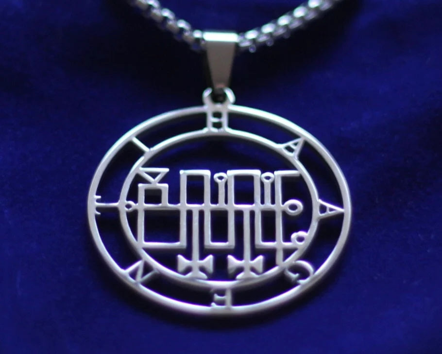 Haagenti sigil silver pendant necklace