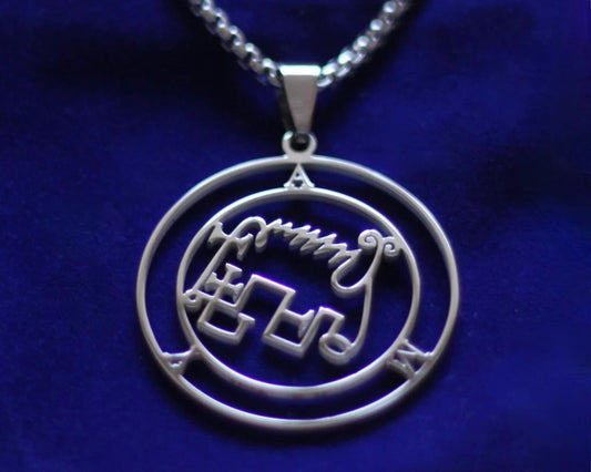 amy sigil silver pendant necklace