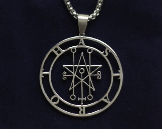 astaroth sigil silver pendant necklace