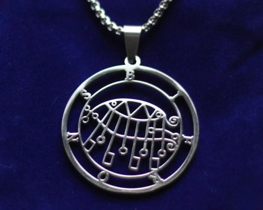 bifrons sigil silver pendant necklace