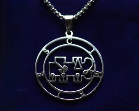 cimeies sigil silver pendant necklace