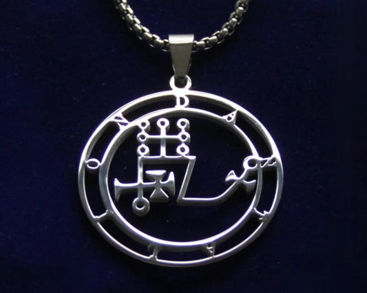 dantalion sigil silver pendant necklace