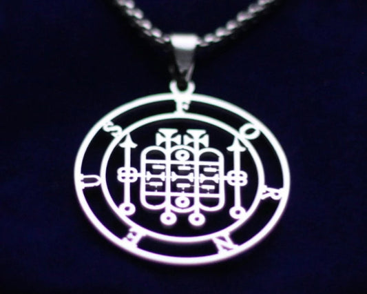 forneus sigil silver pendant necklace