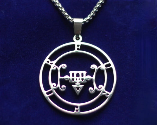 furfur sigil silver pendant necklace