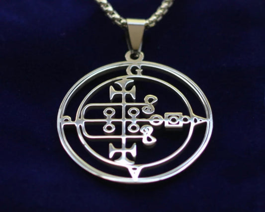 gaap sigil silver pendant necklace