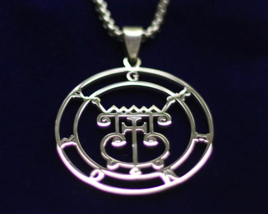 gremory sigil silver pendant necklace