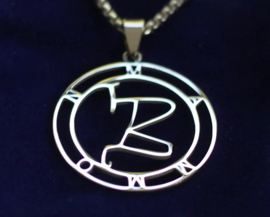 mammon sigil silver pendant necklace
