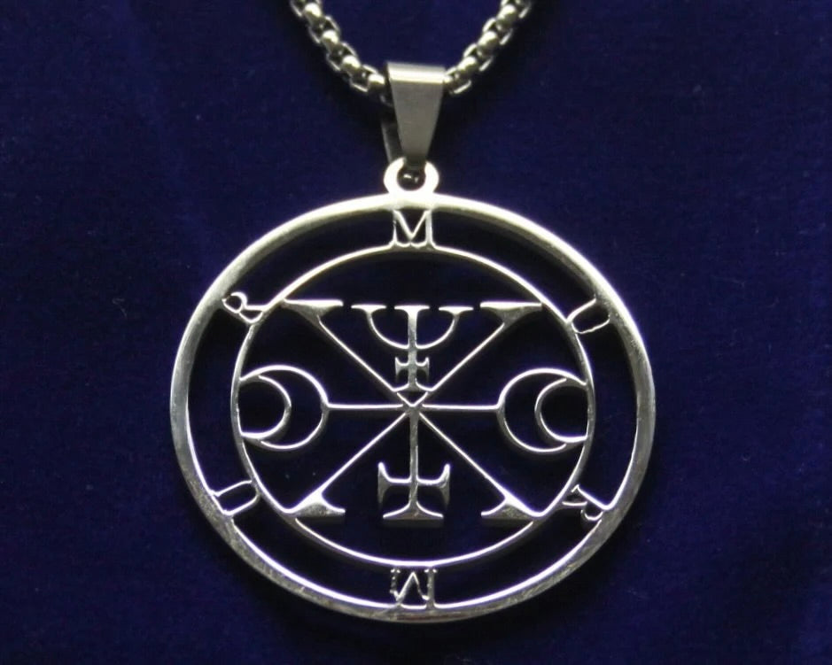 murmur sigil silver pendant necklace