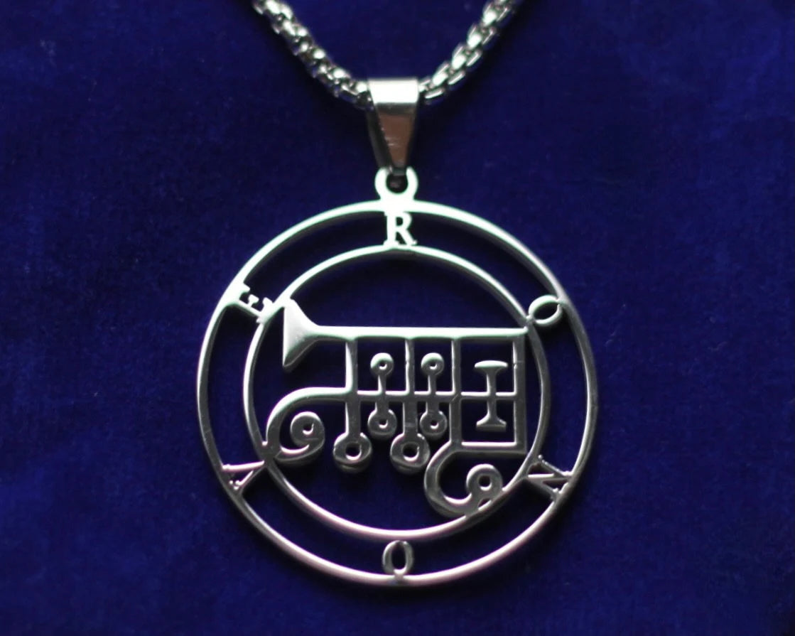 ronove sigil silver pendant necklace