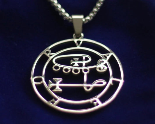 valefor sigil silver pendant necklace