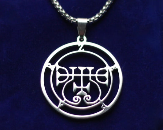 zepar sigil silver pendant necklace
